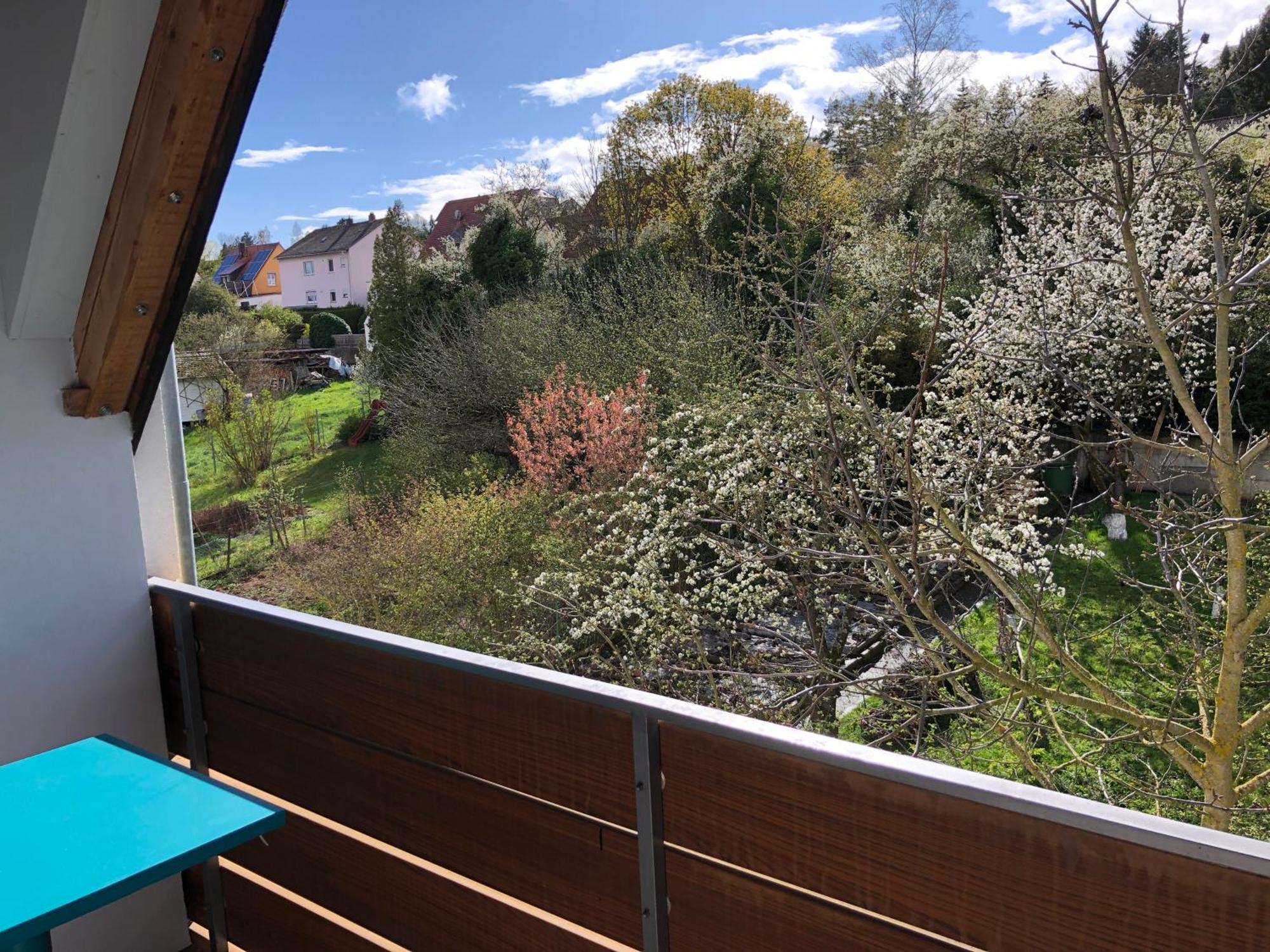 Blaues Zimmer Mit Grossem Balkon, Bad Ist Ein Traum, 50 Schritte Zum Radweg Am Main,Ideal For Short Stay Mainstockheim 외부 사진